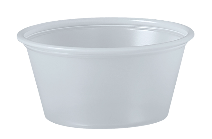 Soufflé de Plástico PS de 2 fl oz - Translúcido