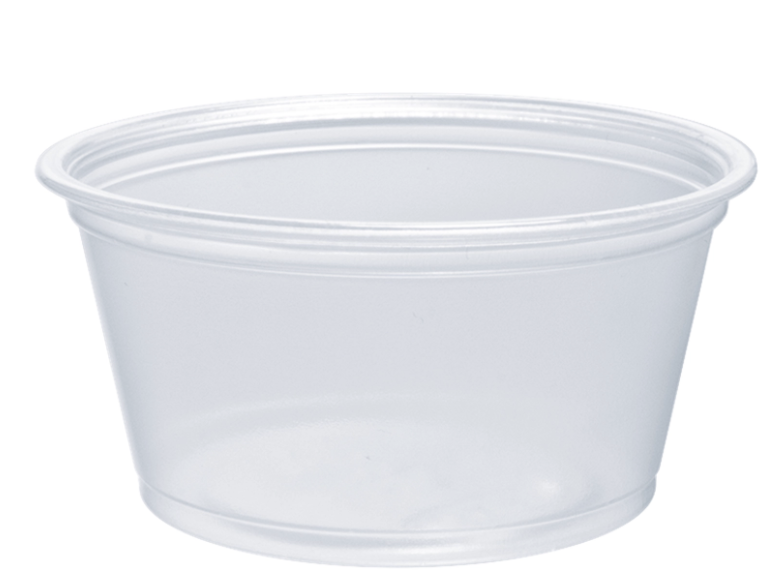 Soufflé de Plástico PP de 2 fl oz - Transparente al contacto
