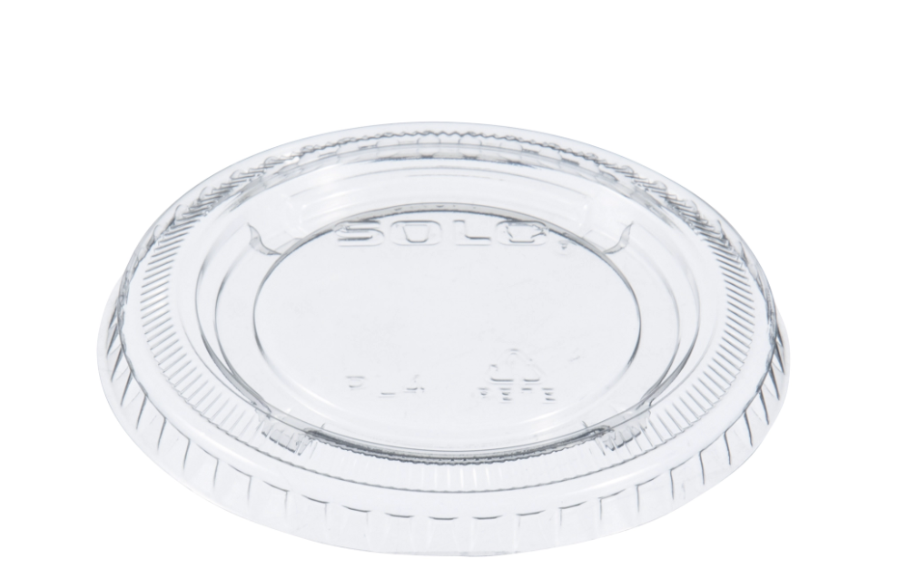 Tapa de Plástico PET para Soufflé de 3.25-7 fl oz (96.1-207 mL) - Transparente