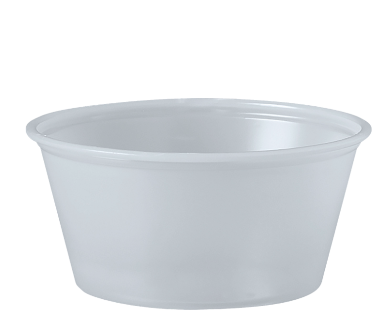 Soufflé de Plástico PS de 3.25 fl oz - Translúcido