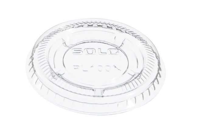 Tapa de Plástico PET para Soufflé de 1 fl oz - Transparente