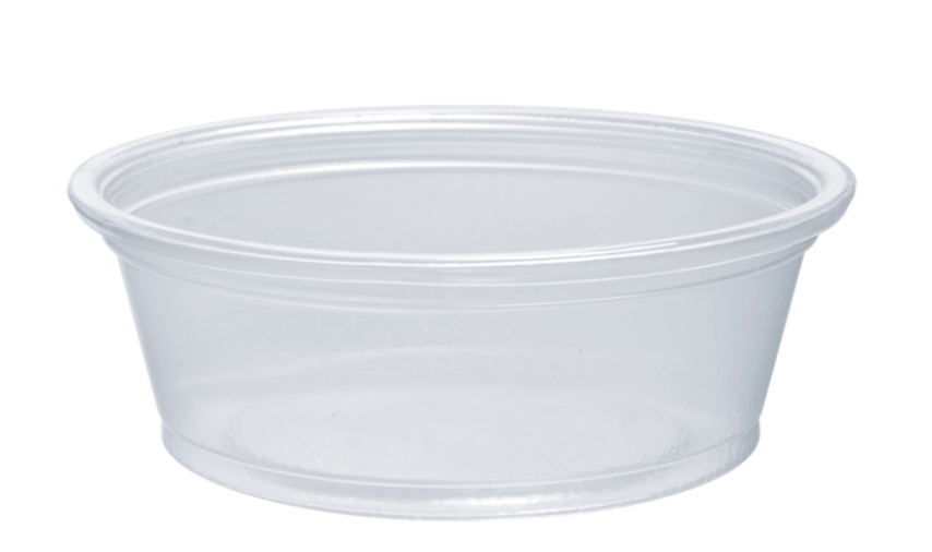 Soufflé de Plástico PP de 1.5 fl oz - Transparente al contacto