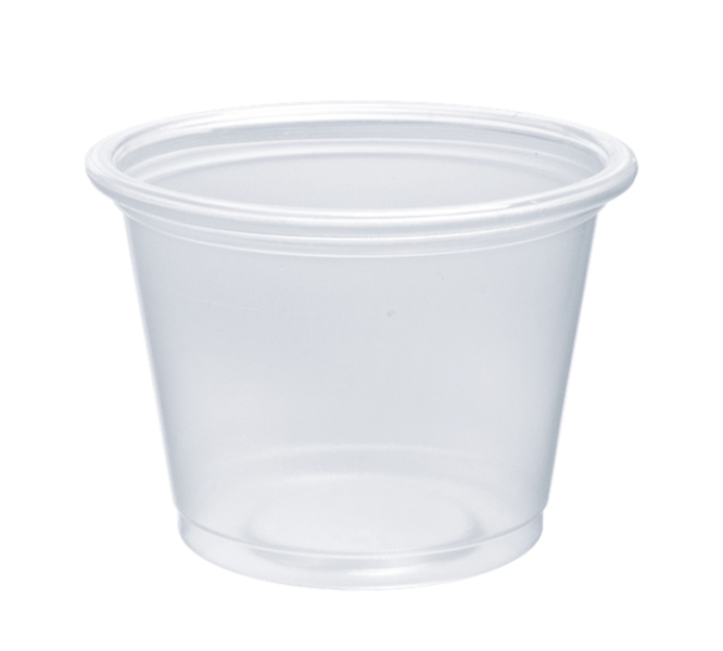 Soufflé de Plástico PP de 1 fl oz - Transparente al contacto