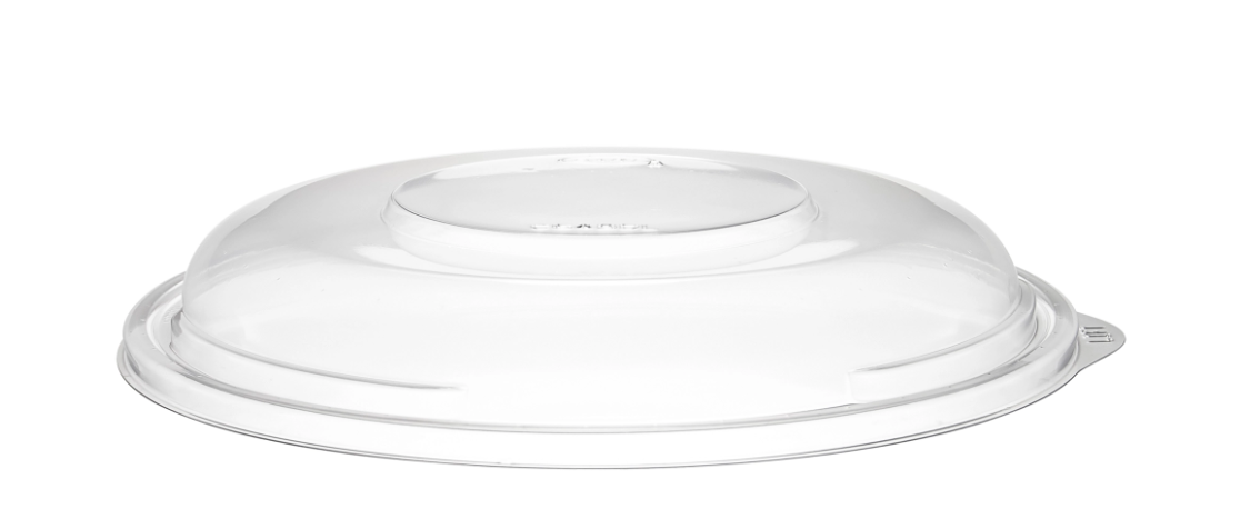 Tapa domo de PET transparente para recipientes de 24 a 64 oz