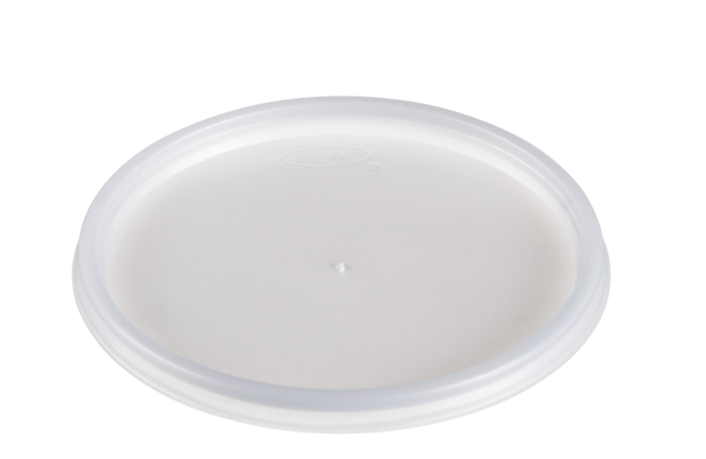 Tapa translucida con respiradero para recipientes de 5 a 32 oz.