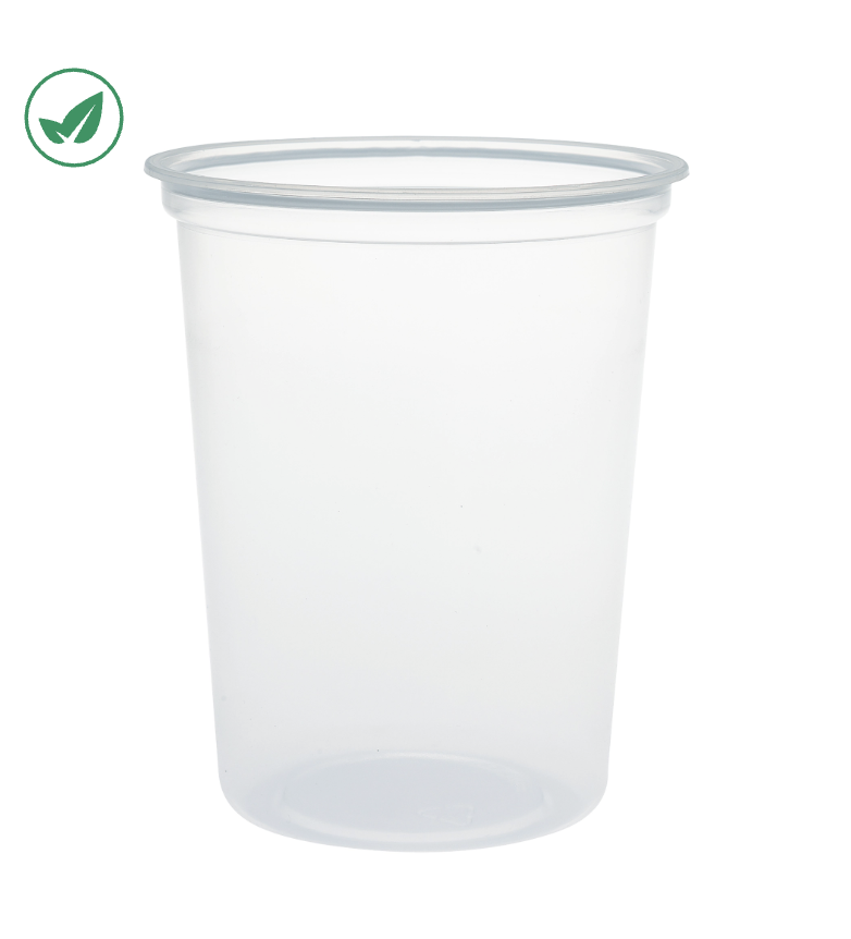 Contenedor MicroGourmet® de plástico PP transparente de 32 oz