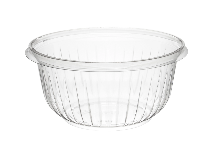 Tazón de plástico PET transparente de 16 oz