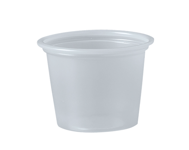 Soufflé de Plástico PS de 1 fl oz - Translúcido