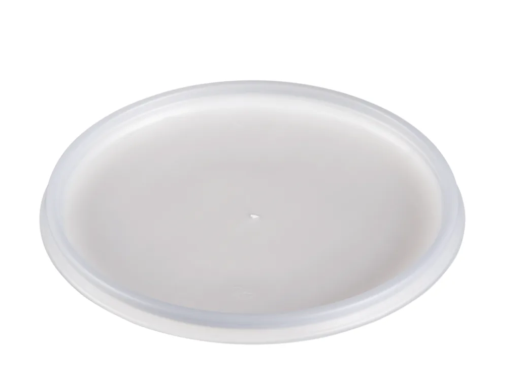 Tapa ventilada de plástico translúcido para recipiente de 32 oz