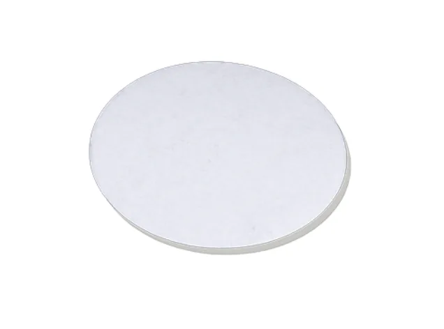 Base Circular Blanca Moteada de Cartón Corrugado 10"