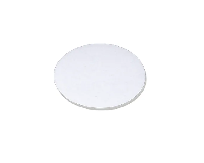 Base Circular Blanca Moteada de Cartón Corrugado 12"