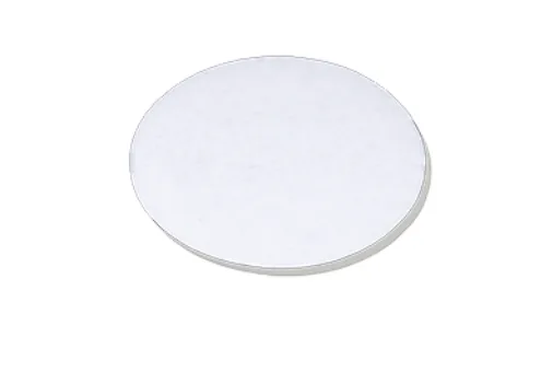 Base Circular Blanca Moteada de Cartón Corrugado 7"