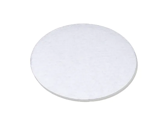 Base Circular Blanca Moteada de Cartón Corrugado 9"