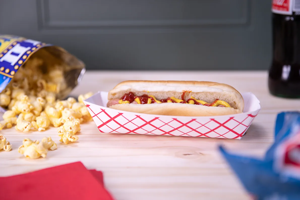 Charola para Hot Dog Red Check 7"