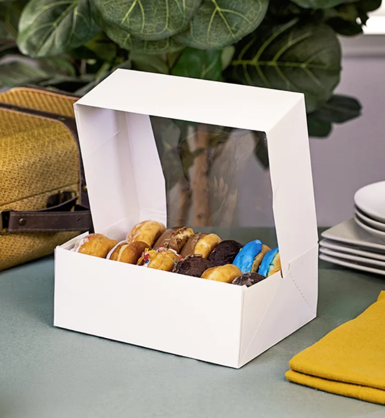 Caja para Panadería con Ventana 9X7X3-1/2"