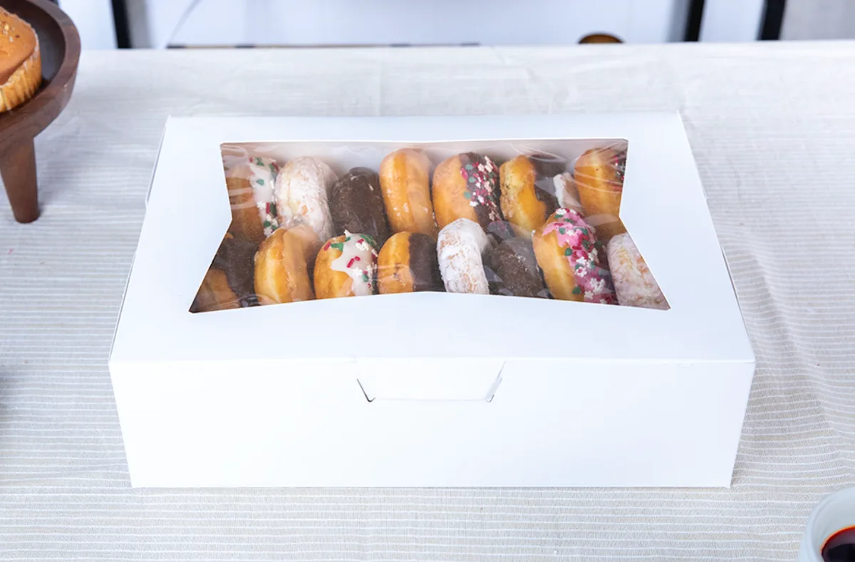 Caja para Panadería con Ventana 14X10X4