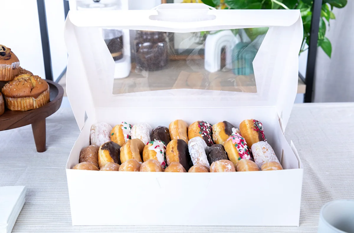 Caja para Panadería con Ventana 14X10X4