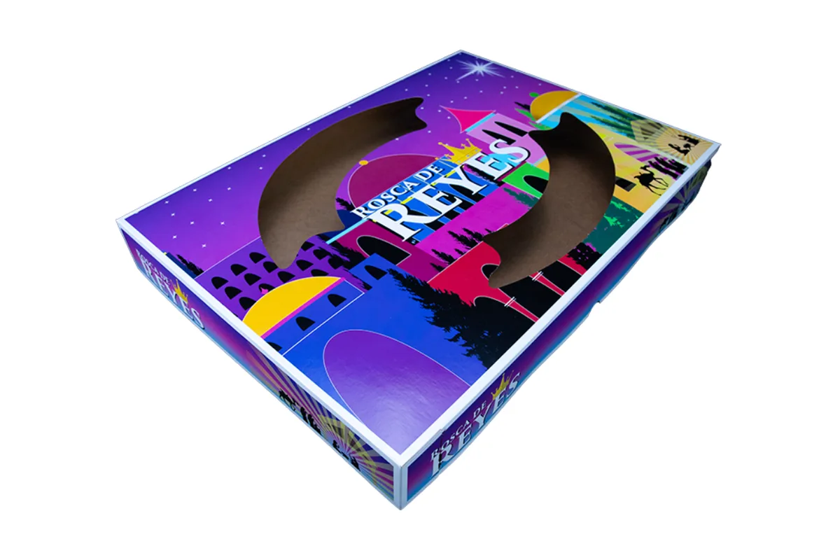Caja para Rosca de Reyes 66.0 × 45.7 × 7.9 cm
