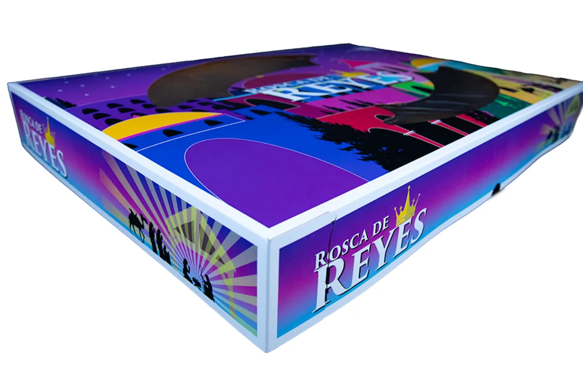 Caja para Rosca de Reyes 66.0 × 45.7 × 7.9 cm
