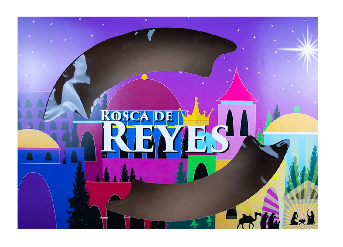 Caja para Rosca de Reyes 66.0 × 45.7 × 7.9 cm
