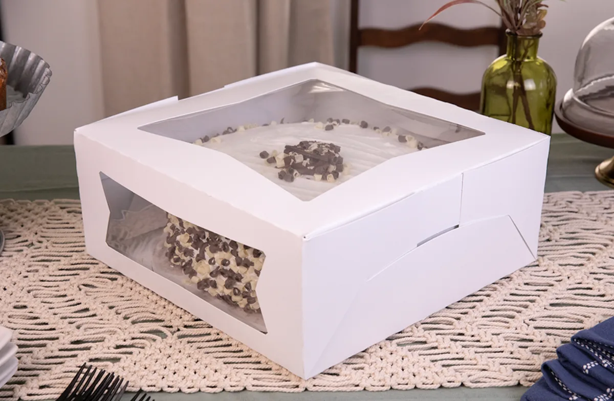 Caja para Panadería con Ventana 12X12X5