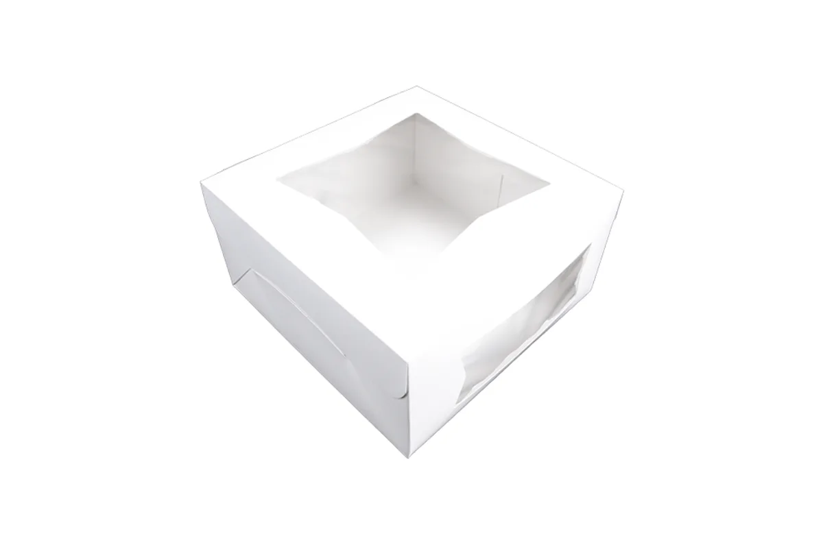 Caja para Panadería con Ventana 10X10X5"