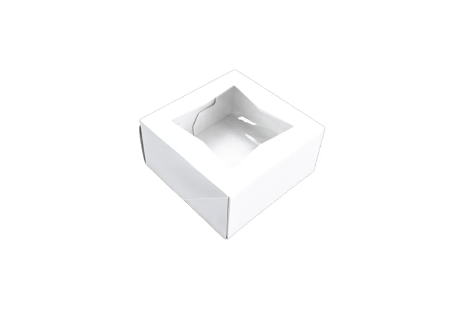 Caja para Panadería con Ventana 6X6X3"