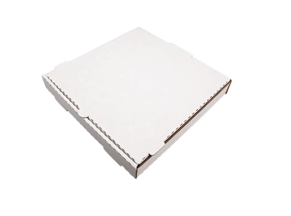 Caja Corrugada Blanca para Pizza 12″ × 12″