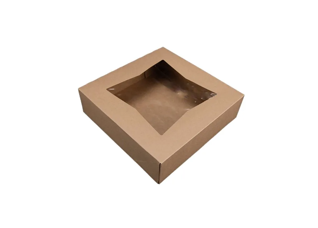 Caja para Panadería con Ventana Kraft