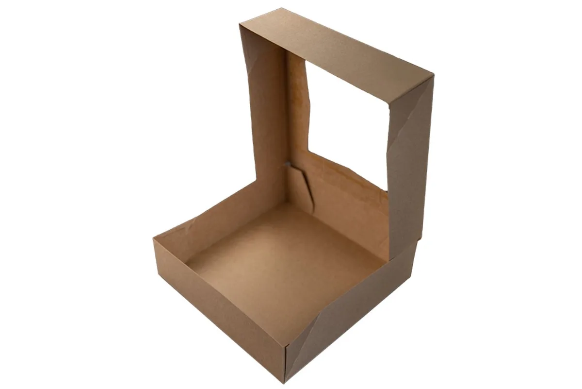 Caja para Panadería con Ventana Kraft