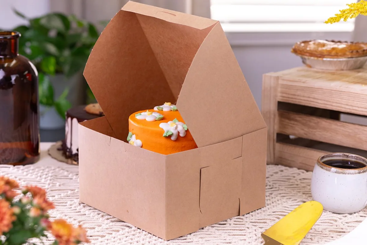 Caja Premium Kraft Natural para Panadería