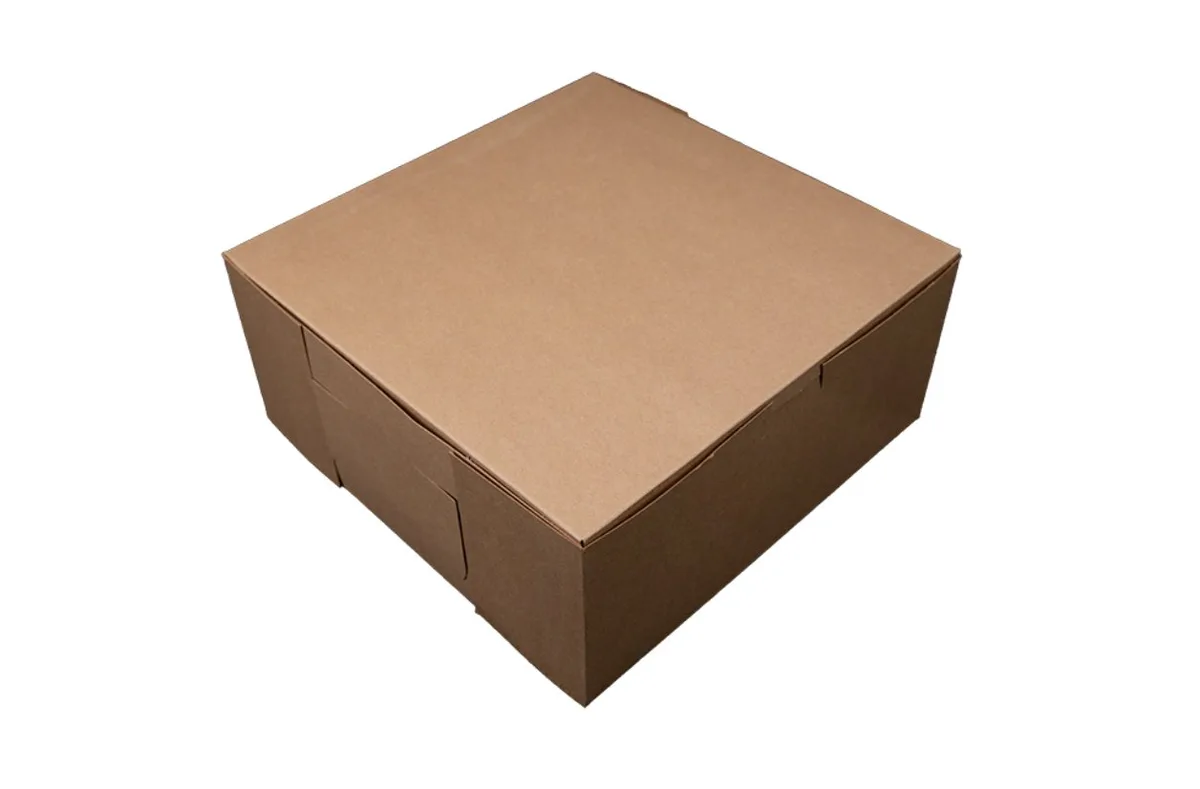 Caja Kraft Natural para Panadería 10X10X4"