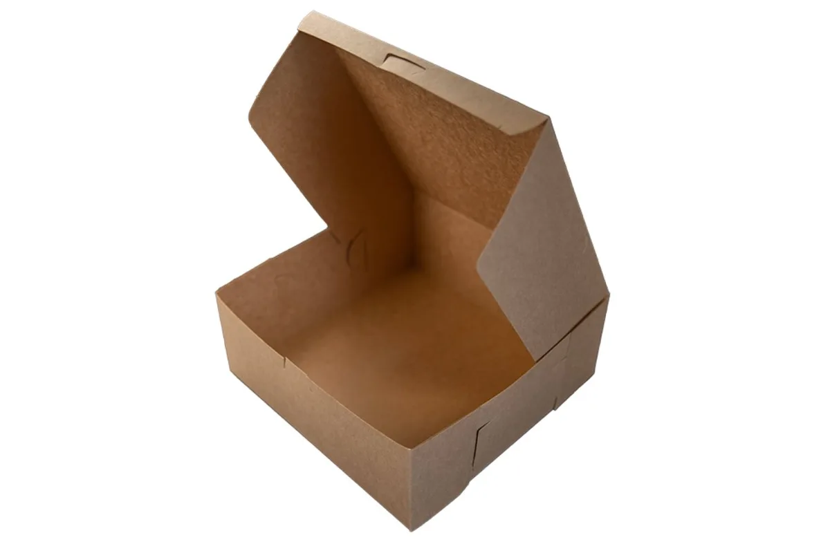 Caja Kraft Natural para Panadería 10X10X4"