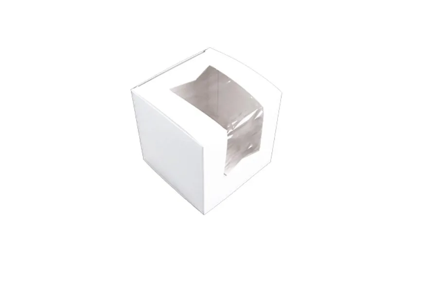 Caja para Cupcake con Ventana 4.5X4.5X4.5