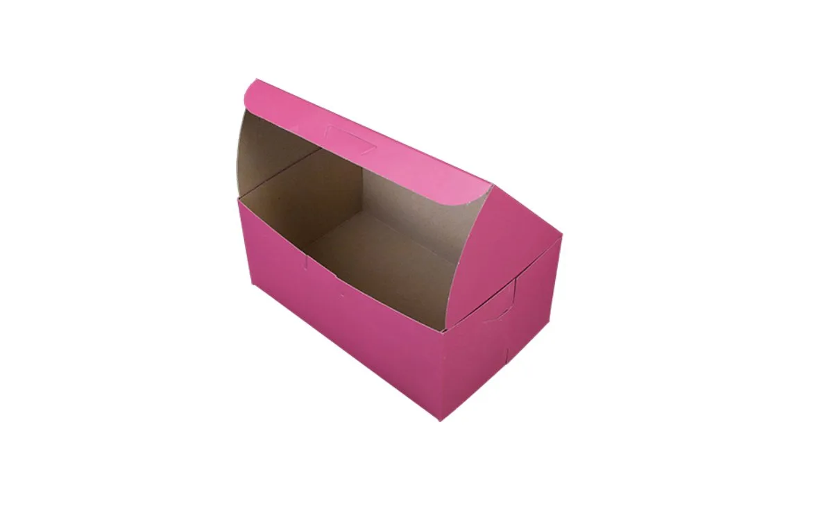 Caja Rosa para Panadería 8X5X3-1/2 "
