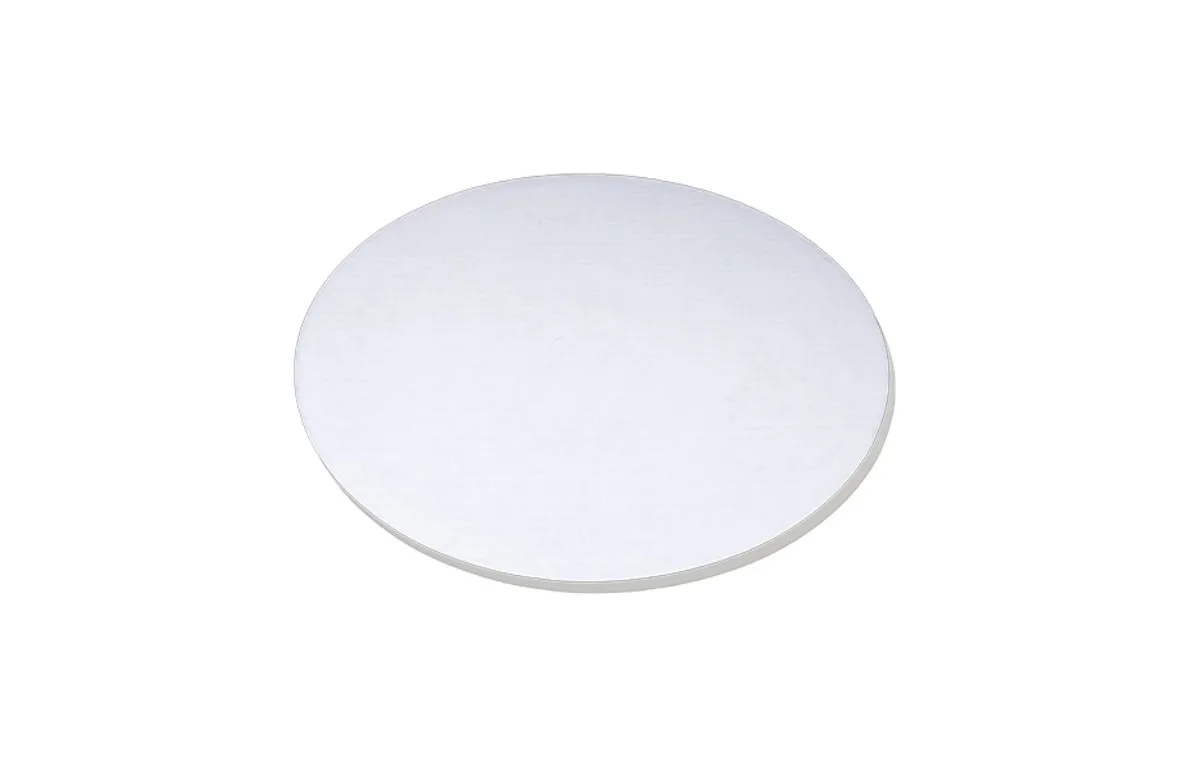 Base Circular Blanca Moteada de Cartón Corrugado 16"