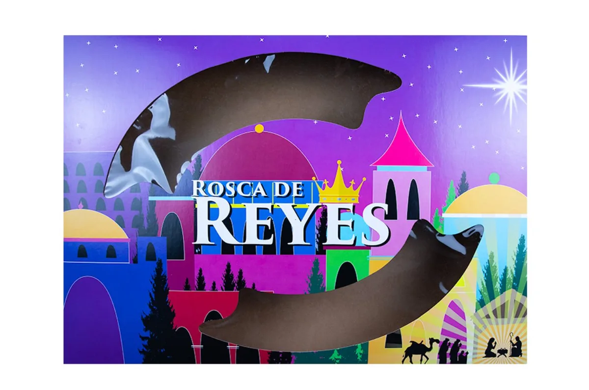 Caja para Rosca de Reyes 54.0 × 34.0 × 7.9 cm