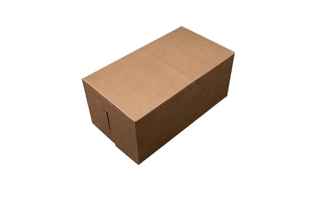 Caja Premium Kraft Natural para Panadería 22.9 × 12.7 × 10.16 cm