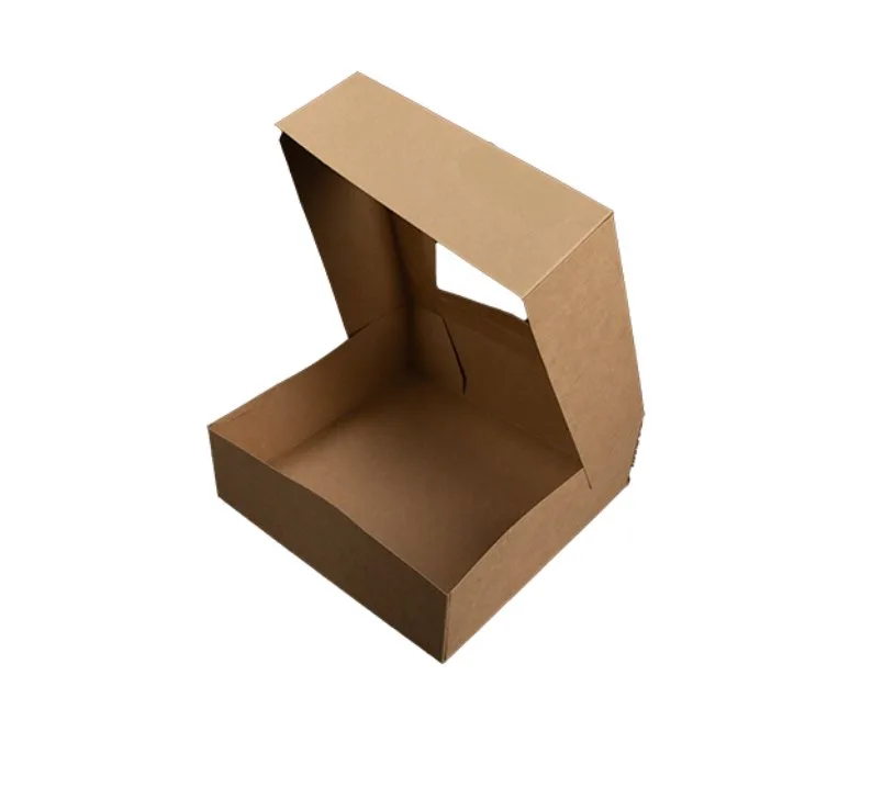 Caja Kraft para Panadería con Ventana  8X8X2.5"