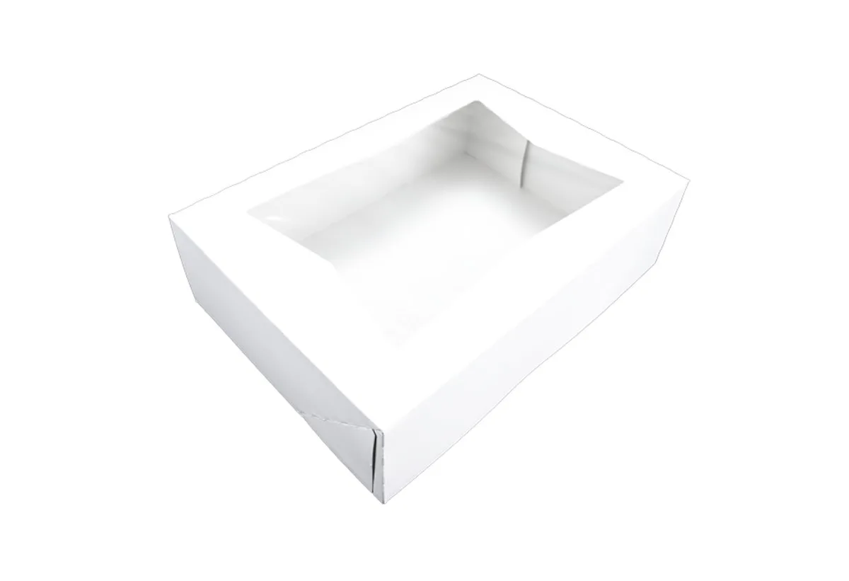 Caja para Panadería con Ventana 12X8X2-1/4"