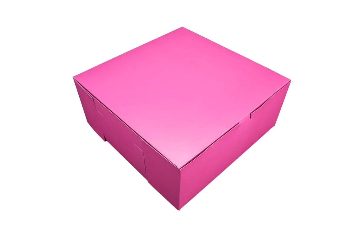 Caja Rosa para Panadería 12X12X5"