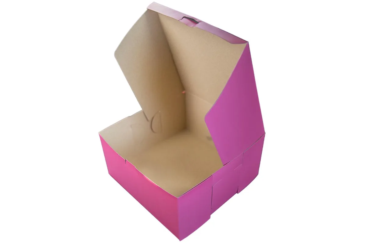 Caja Rosa para Panadería  10X10X5 " 