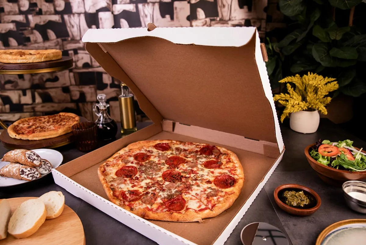 Caja Corrugada Blanca para Pizza 18″ x 18″