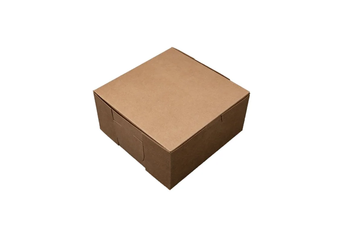 Caja Premium Kraft para Panadería 6X6X3"