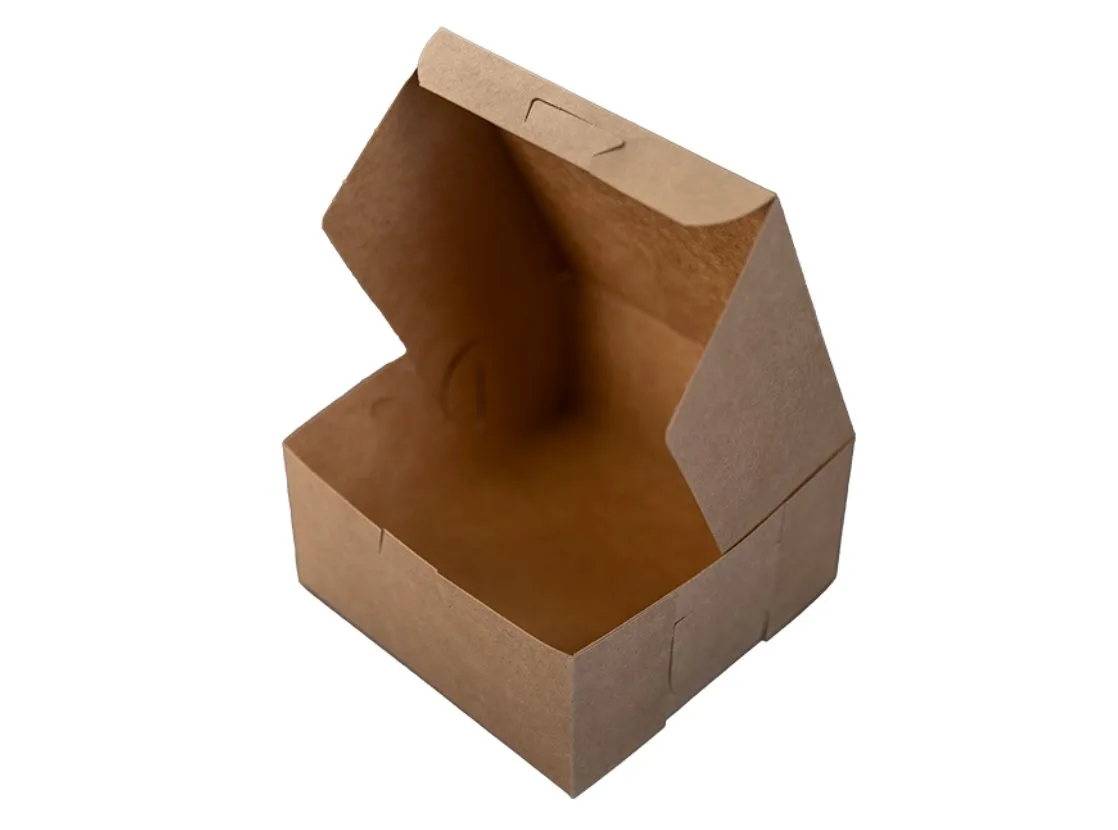 Caja Premium Kraft para Panadería 6X6X3"