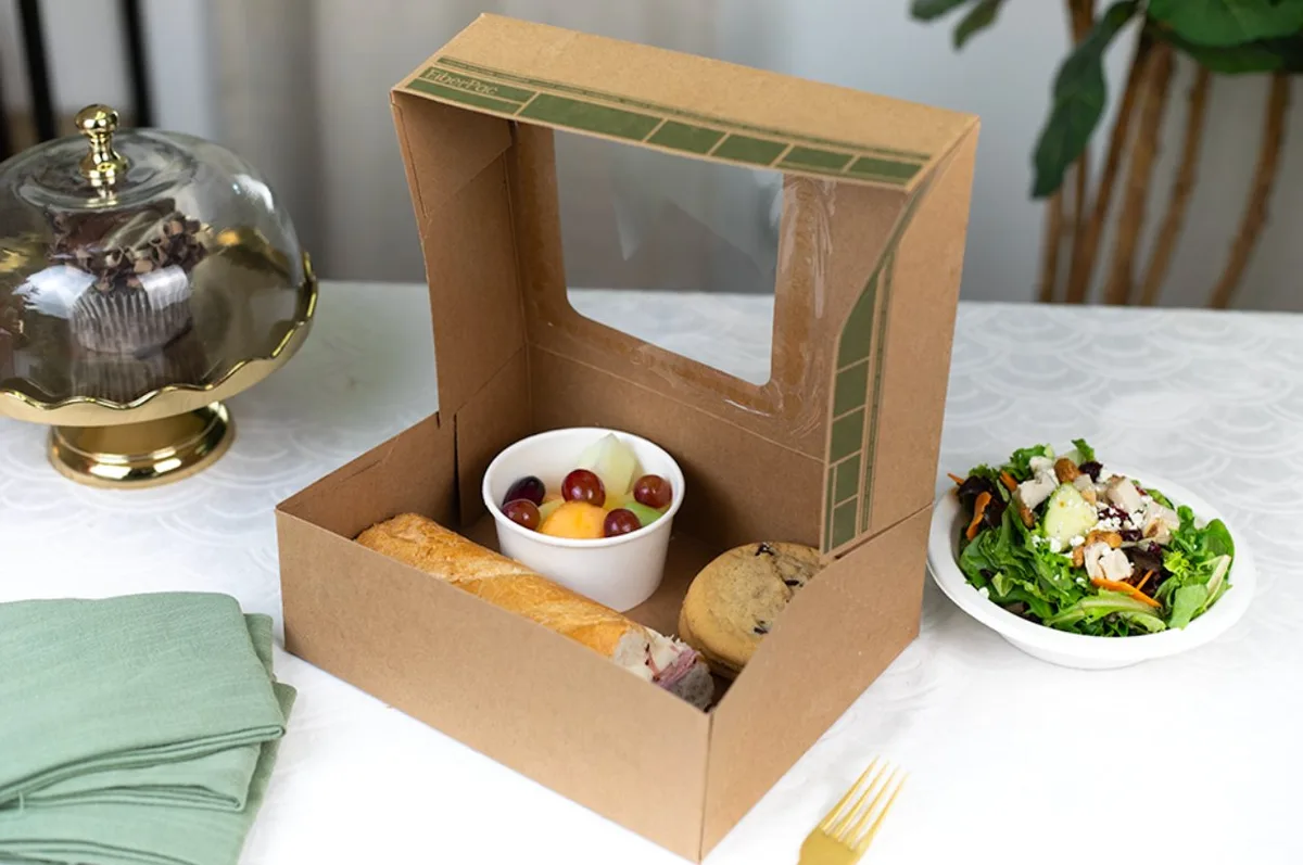Caja Automática para Lunch FiberPac® con Ventana