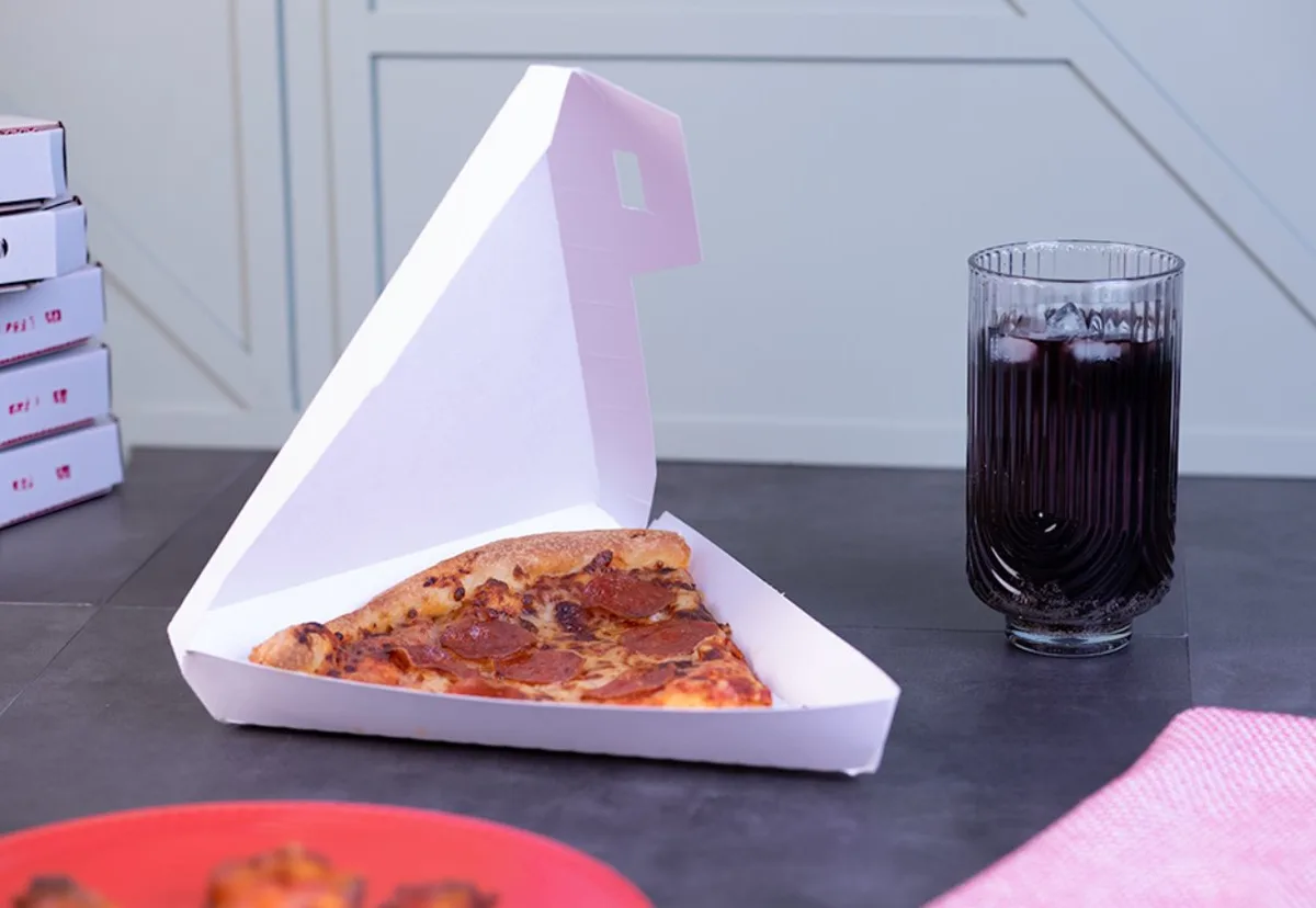 Contenedor Tipo Clamshell para Rebanada de Pizza