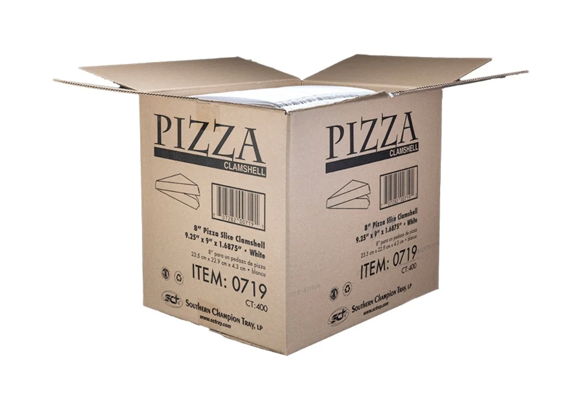 Contenedor Tipo Clamshell para Rebanada de Pizza