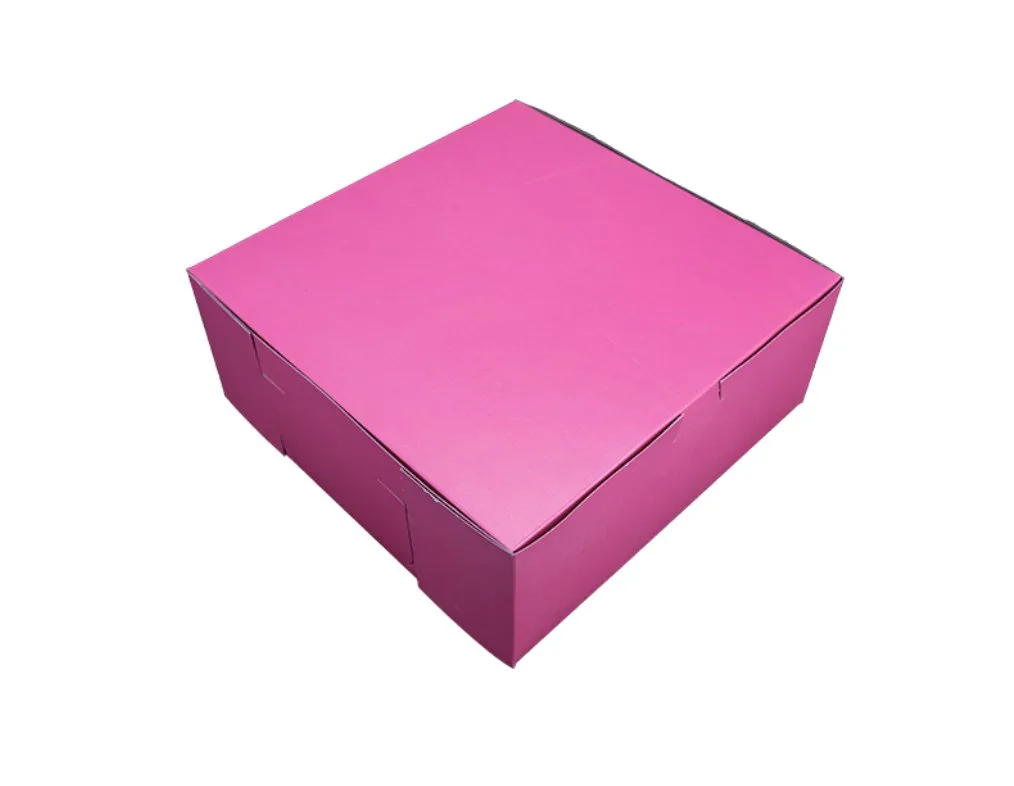 Caja Rosa para Panadería 10X10X4"