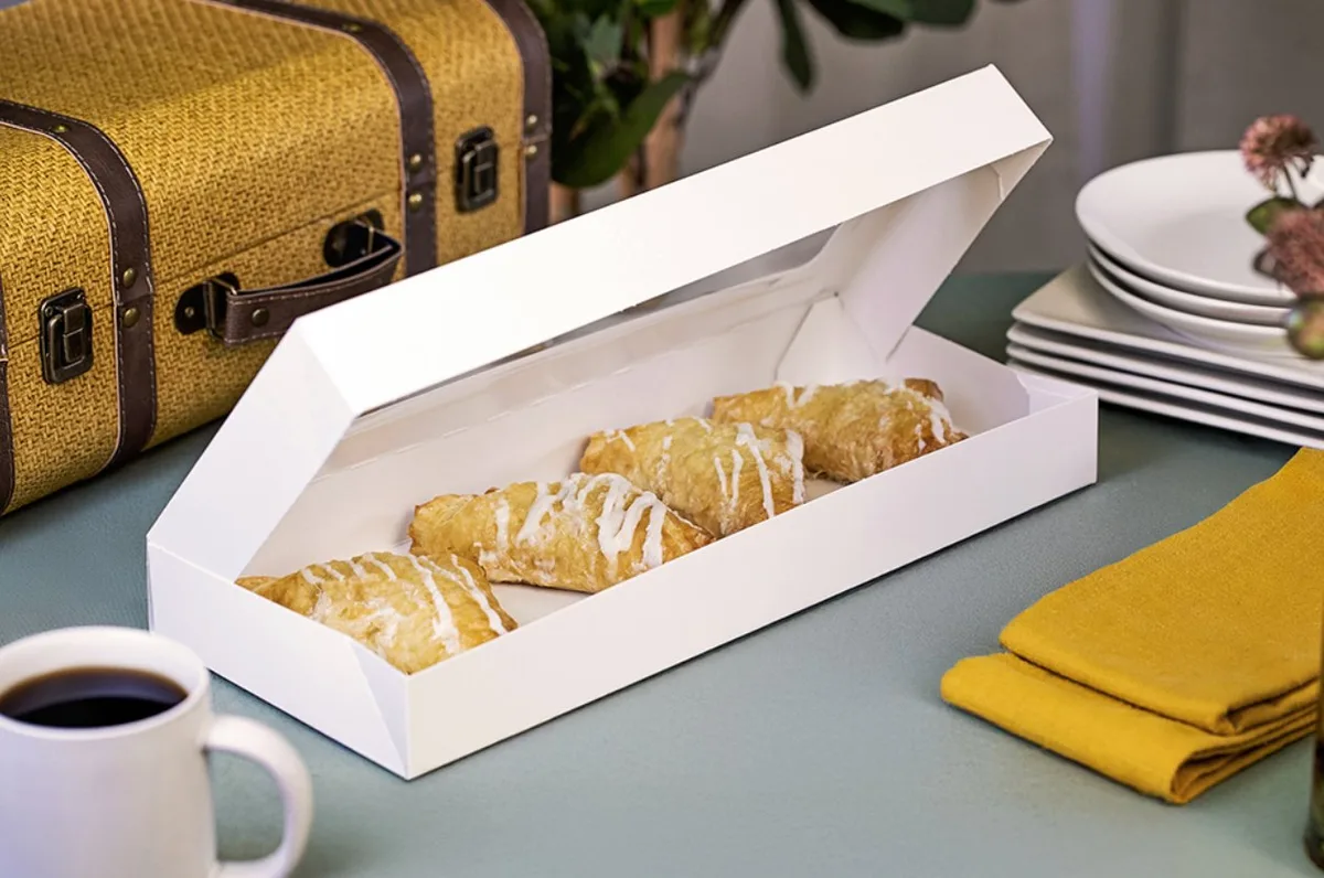 Caja para Panadería con Ventana 16x6-1/2x1-3/4